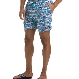Vineyard Vines - Bonefish in Coral Chappy Trunks